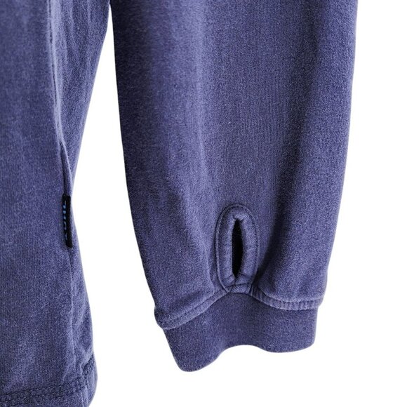 KUHL Mens Small WildFibre Organic Cotton Blue Long Sleeve Thumb Holes Shirt - Picture 7 of 11